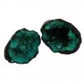 Geode sæt 5-7 cm farvede grøn