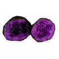 Geode sæt 8-10 cm farvede Lilla