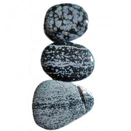 Flad sten Obsidiana Nevada fra Mexico 5x3,5x0.6 cm - 30-55 g