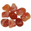 Karneol fra Botswana - rød-orange farve - 2,5-4 cm